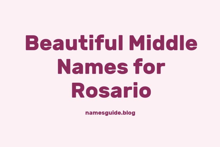 81+ Beautiful Middle Names for Rosario