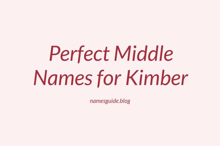 39+ Perfect Middle Names for Kimber