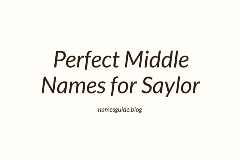 84+ Perfect Middle Names for Saylor: Find the Ideal Fit