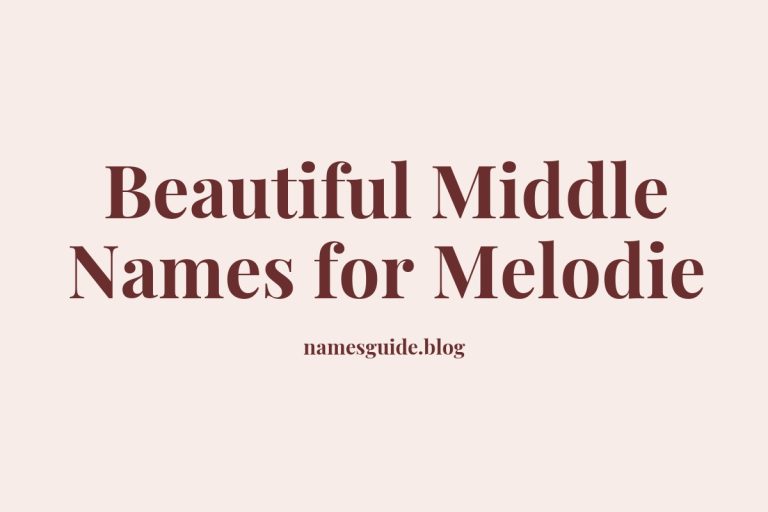 44+ Beautiful Middle Names for Melodie: Find the Perfect Match