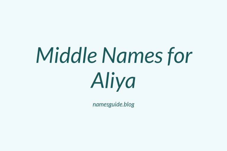 69+ Middle Names for Aliya: The Perfect Complement