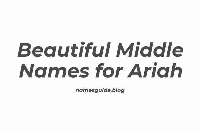 83+ Beautiful Middle Names for Ariah: Find the Perfect Match