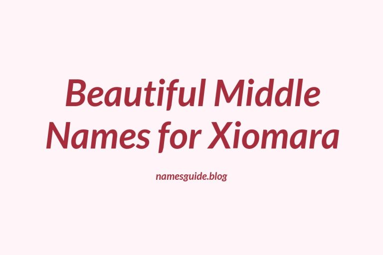 54+ Beautiful Middle Names for Xiomara