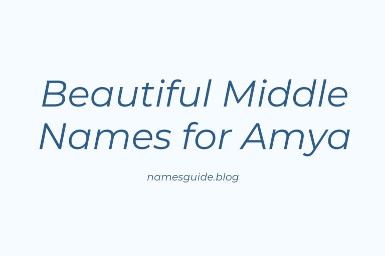 38+ Beautiful Middle Names for Amya: Find the Perfect Match