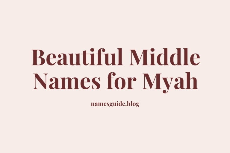 80+ Beautiful Middle Names for Myah: Find the Perfect Fit