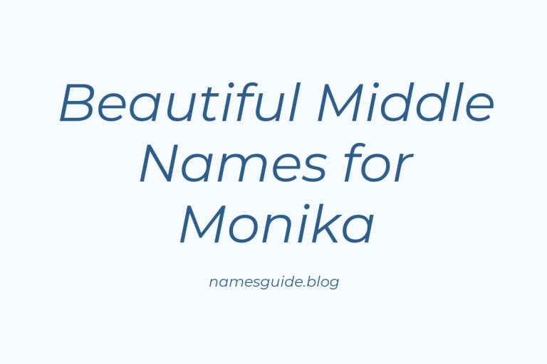 67+ Beautiful Middle Names for Monika: Find the Perfect Fit