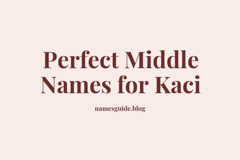 78+ Perfect Middle Names for Kaci: Find the Ideal Match
