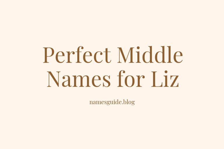 58+ Perfect Middle Names for Liz: Find the Ideal Match