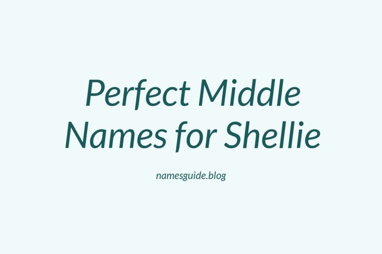 83+ Perfect Middle Names for Shellie