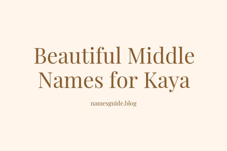 54+ Beautiful Middle Names for Kaya: Find the Perfect Fit