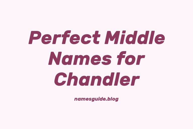 38+ Perfect Middle Names for Chandler
