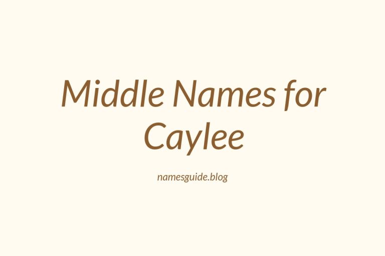68+ Middle Names for Caylee: The Ultimate Guide
