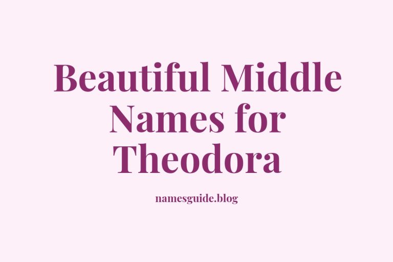 48+ Beautiful Middle Names for Theodora