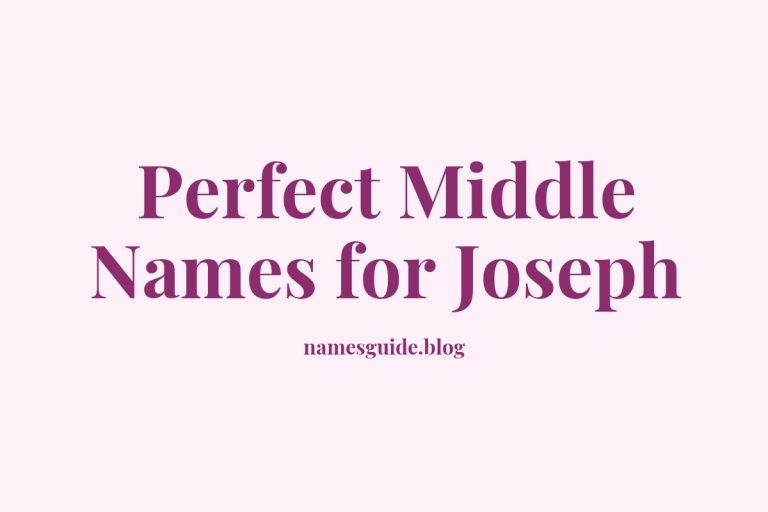 52+ Perfect Middle Names for Joseph: Find the Best Fit