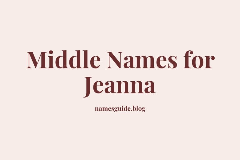 52+ Beautiful Middle Names for Jeanna
