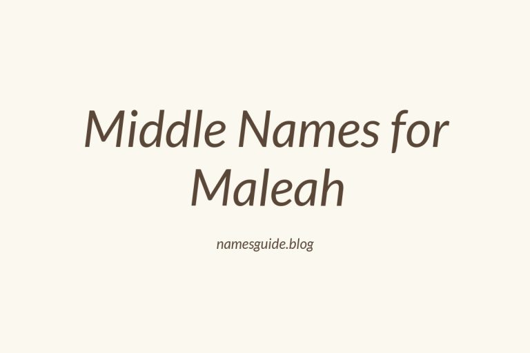 63+ Perfect Middle Names for Maleah: Find the Ideal Match