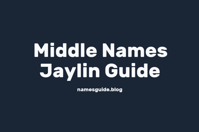 79+ Middle Names for Jaylin: The Ultimate Guide