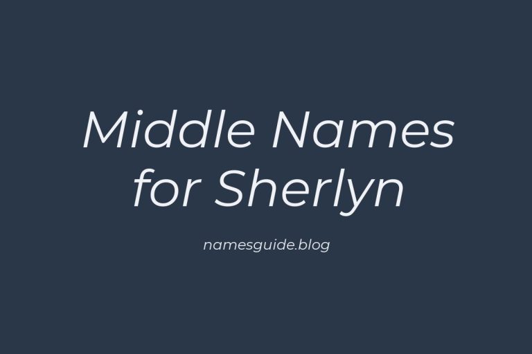47+ Middle Names for Sherlyn: The Perfect Complement