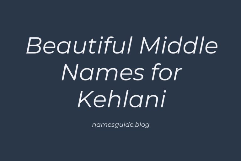 51+ Beautiful Middle Names for Kehlani