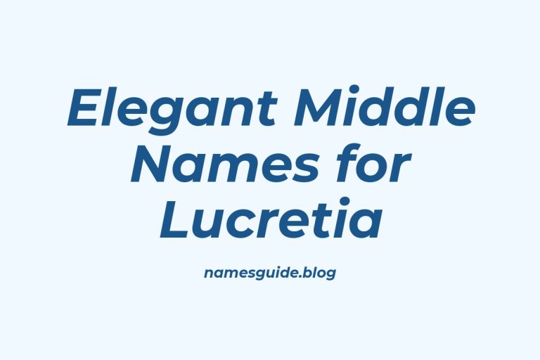 65+ Elegant Middle Names for Lucretia: Find the Perfect Match