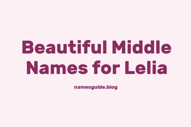 70+ Beautiful Middle Names for Lelia: Find the Perfect Match