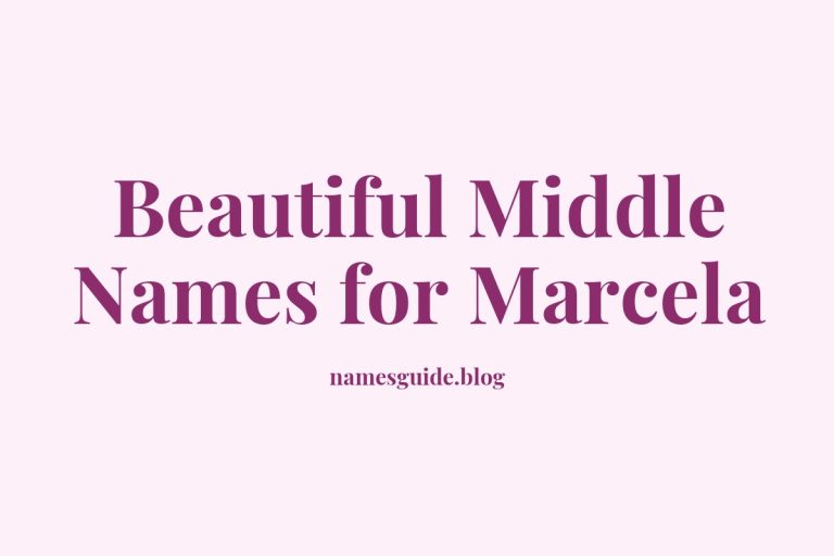 78+ Beautiful Middle Names for Marcela: Find the Perfect Match