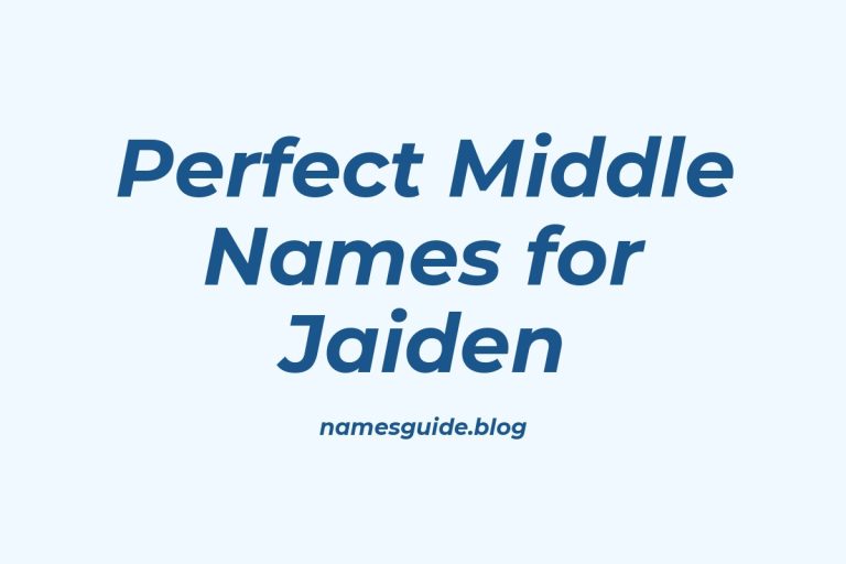 64+ Perfect Middle Names for Jaiden: Find the Ideal Match
