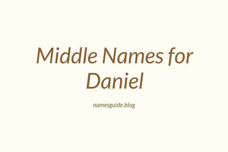 61+ Middle Names for Daniel: The Ultimate List