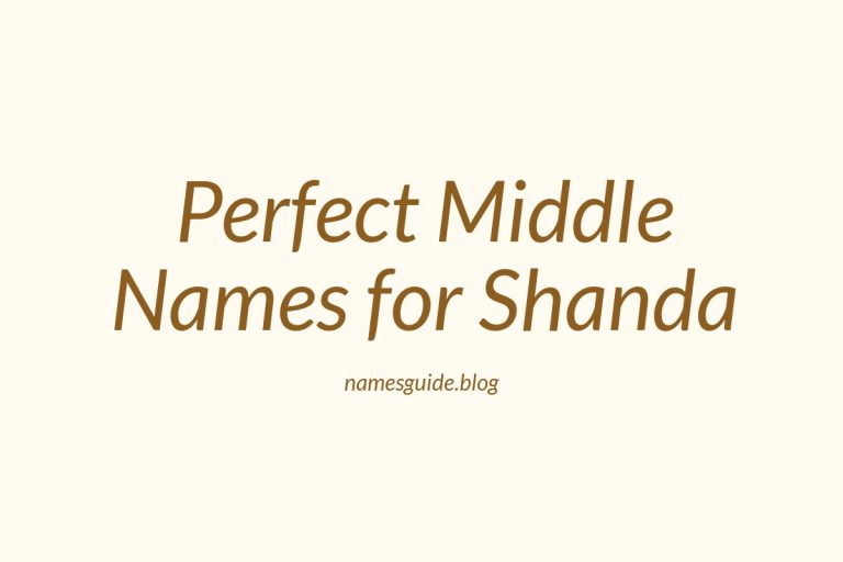 41+ Perfect Middle Names for Shanda