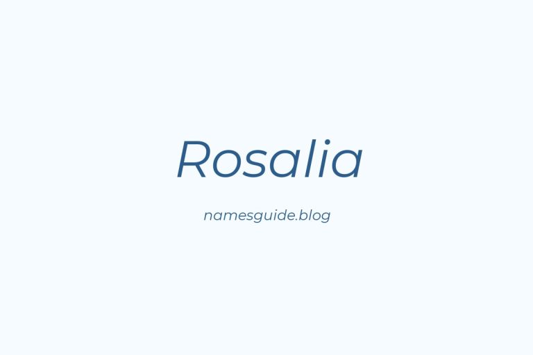 47+ Beautiful Middle Names for Rosalia