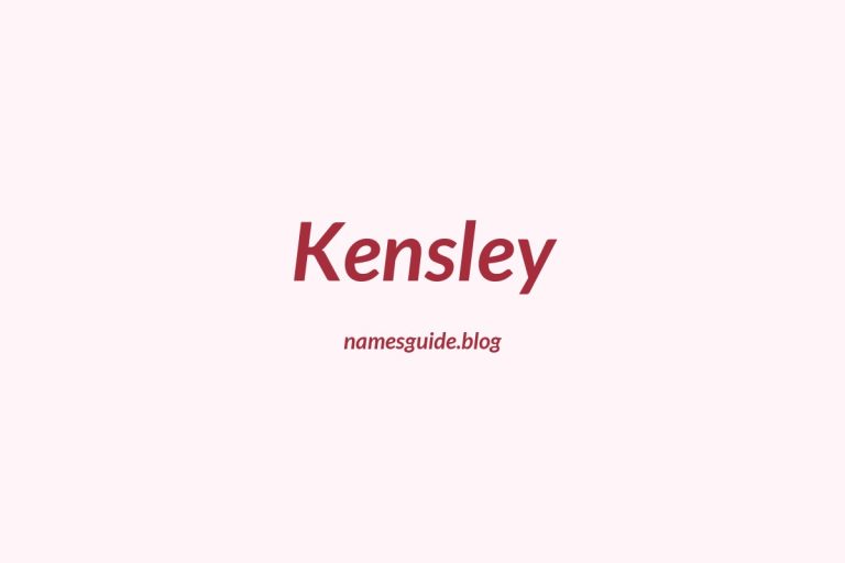 64+ Perfect Middle Names for Kensley: Find the Ideal Match