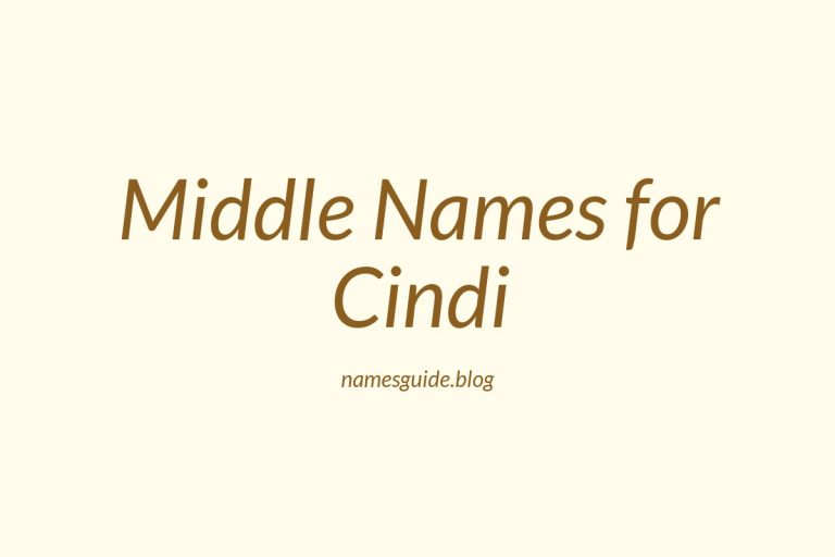 65+ Middle Names for Cindi: The Perfect Complement