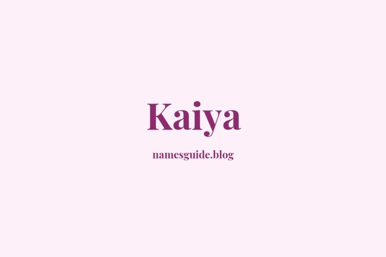 44+ Perfect Middle Names for Kaiya