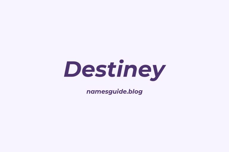 52+ Perfect Middle Names for Destiney