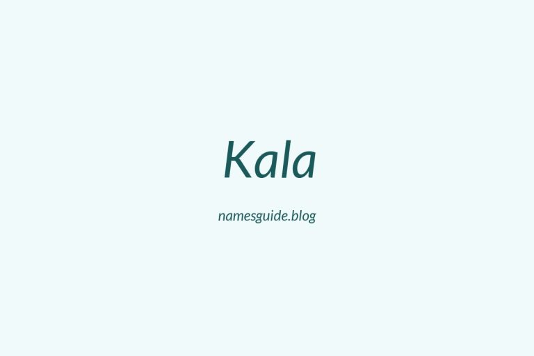 63+ Middle Names for Kala: The Perfect Complement