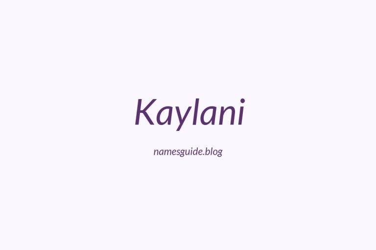 82+ Middle Names for Kaylani: The Ultimate Guide