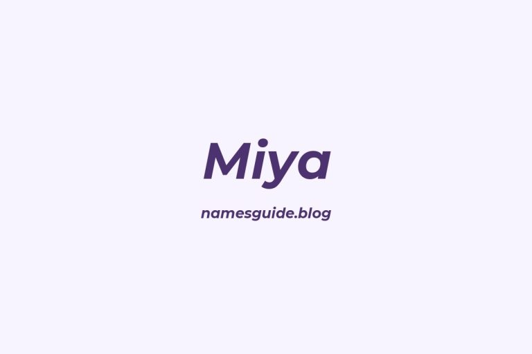 79+ Beautiful Middle Names for Miya: Find the Perfect Fit