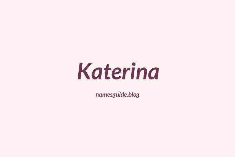 56+ Beautiful Middle Names for Katerina