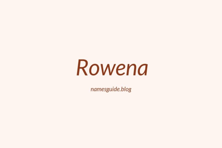 60+ Beautiful Middle Names for Rowena: The Perfect Pairing