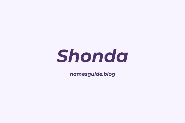 62+ Perfect Middle Names for Shonda
