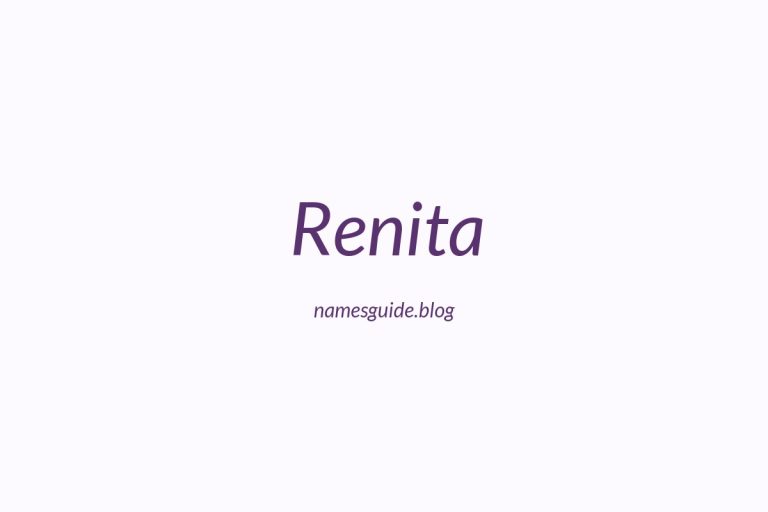 68+ Beautiful Middle Names for Renita: Find the Perfect Match