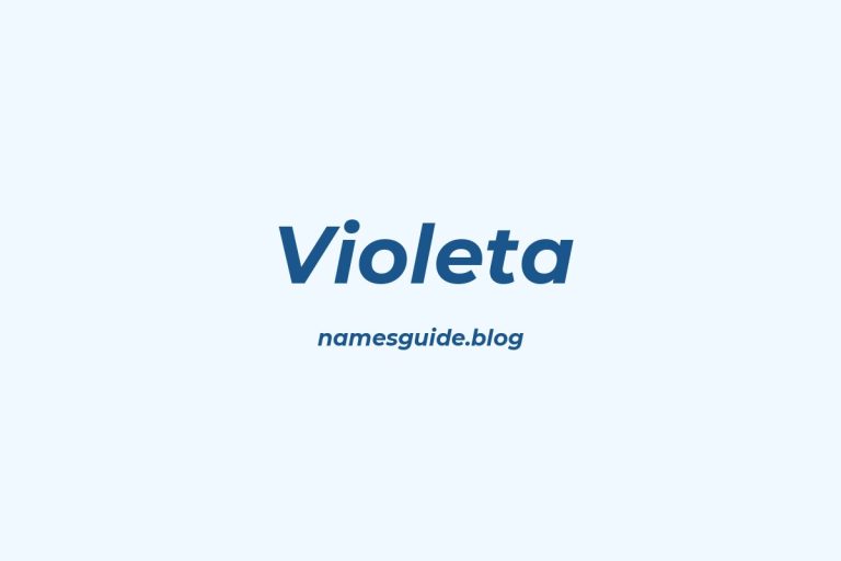 36+ Beautiful Middle Names for Violeta
