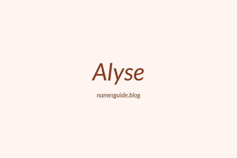 71+ Beautiful Middle Names for Alyse