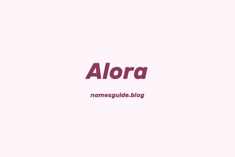 42+ Beautiful Middle Names for Alora