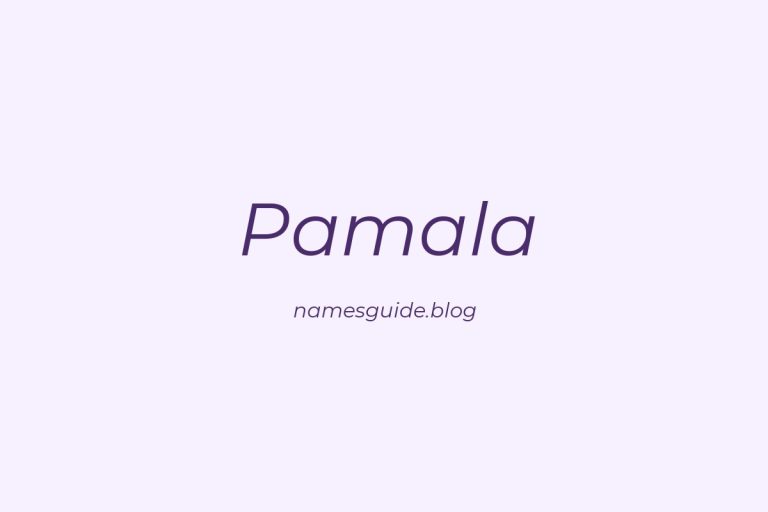 48+ Perfect Middle Names for Pamala