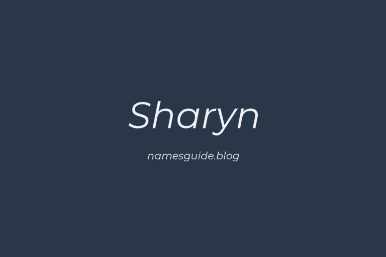 74+ Beautiful Middle Names for Sharyn