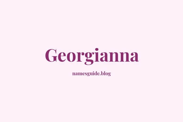 60+ Elegant Middle Names for Georgianna