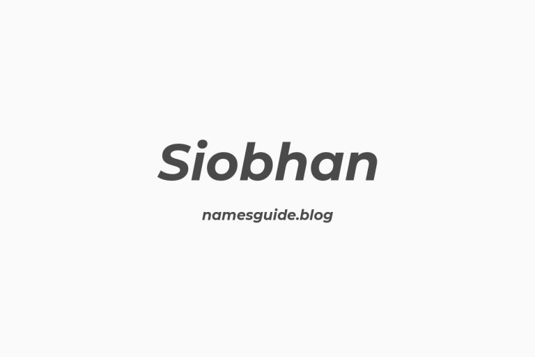 51+ Beautiful Middle Names for Siobhan