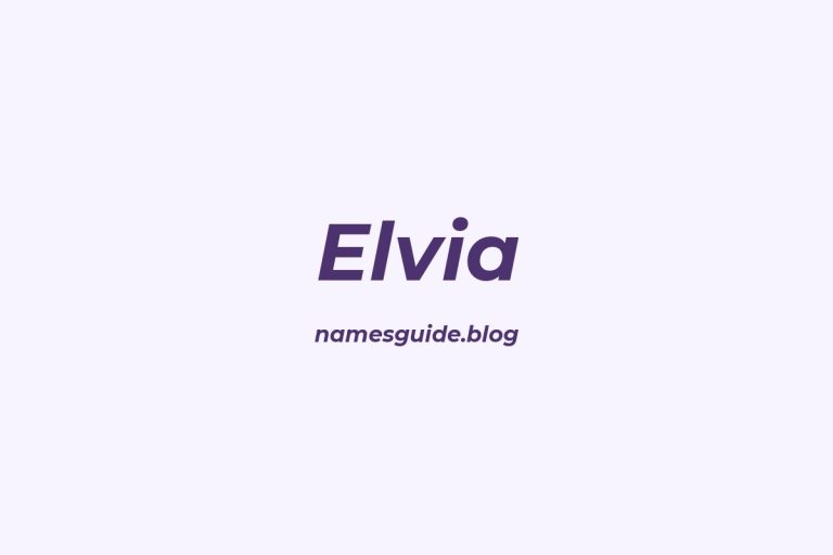 68+ Beautiful Middle Names for Elvia: Find the Perfect Match
