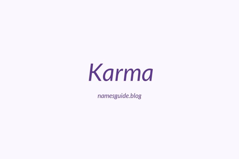 36+ Perfect Middle Names for Karma